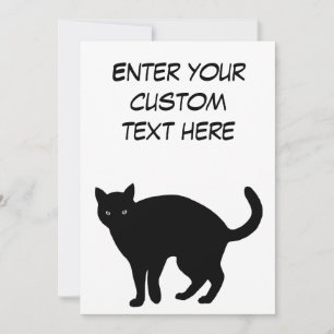 Black Cat Single Page Card Save The Date