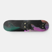 Black Cat Skateboard (Horizontal)