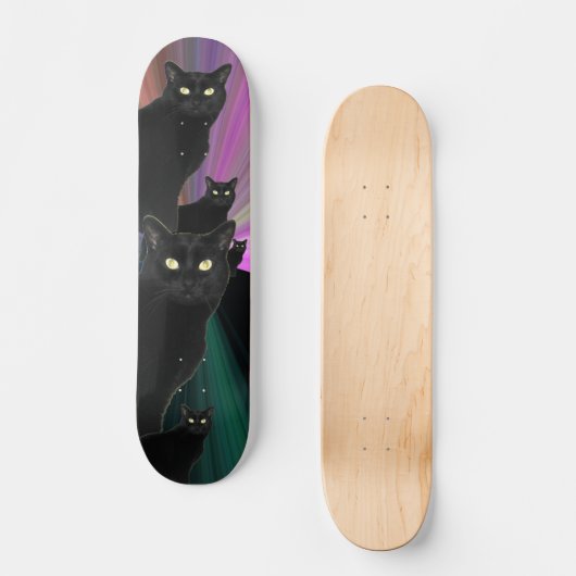 Black Cat Skateboard (Vorderseite)