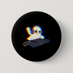 Black Cat Skeleton Hand Boop Halloween Katzen Love Button