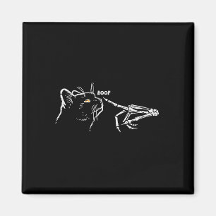 Black Cat Skeleton Hand Boop Halloween Pet Women G Magnet