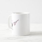 Black Cat Skeleton Hand Boop Valentines Day Pet O Kaffeetasse (Vorderseite Links)