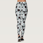 Black Cat Skull Leggings - FrauenHalloween-Kampf (Rückseite)