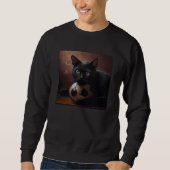 Black Cat Soccer Taco Sweatshirt (Vorderseite)