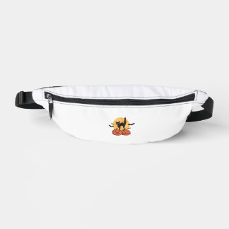 Black Cat Social Club, Ghots Cat, Retro Halloween, Bauchtasche