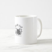 Black Cat Social Club, Ghots Cat, Retro Halloween, Kaffeetasse (VorderseiteRechts)