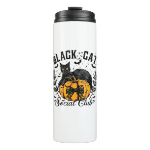 Black Cat Social Club, Halloween, Coquette, Gothic Thermosbecher