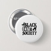 Black Cat Society Button (Vorne & Hinten)