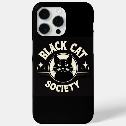 Black Cat Society Case-Mate iPhone Hülle (Rückseite)