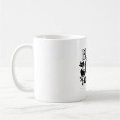 Black Cat Society Funny Halloween Niedlich Kaffeetasse (Links)