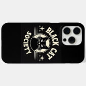 Black Cat Society Gothic Halloween iPhone 15 Case-Mate iPhone Hülle (Rückseite (Horizontal))