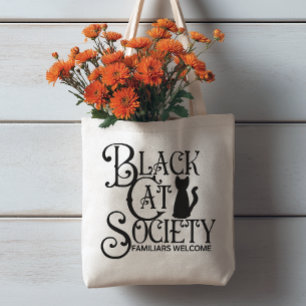 Black Cat Society Halloween Tragetasche