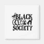 Black Cat Society Magnet (Vorne)