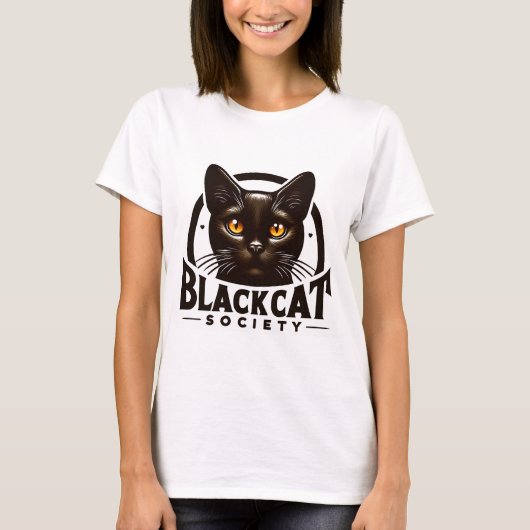 Black Cat Society T - Shirt (Vorderseite)