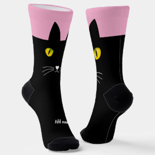 Black Cat Socks Geschenk für Katzen Liebhaber Socken