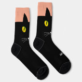 Black Cat Socks Geschenk für Katzen Liebhaber Socken (Rechts)