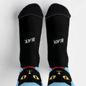 Black Cat Socks Gift for Cat Lovers Socken (Oben)