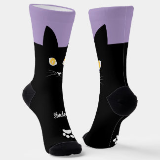 Black Cat Socks Gift for Cat Mom & Cat Dad Lovers Socken