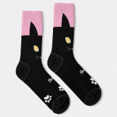 Black Cat Socks Gift for Cat Mom & Cat Dad Lovers Socken (Rechts)
