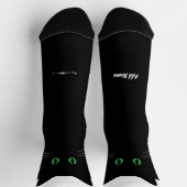 Black Cat Socks with Custom Name – Cute Gift Socken (Oben)