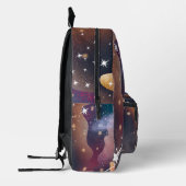 Black Cat Space Shooting Star Bedruckter Rucksack (Links)