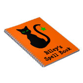 Black Cat Spell Book Notebook Notizblock (Rechte Seite)