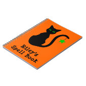 Black Cat Spell Book Notebook Notizblock (Linke Seite)