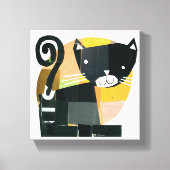 Black Cat Spooks Leinwanddruck (Vorderseite)