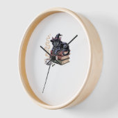 Black Cat Squad Pumpkin Saison Klassischer T - Shi Uhr (Winkel)