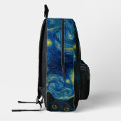 Black Cat Starry Night Van Gogh Cat Selfie Bedruckter Rucksack (Links)