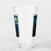 Black Cat Starry Night Van Gogh Cat Selfie Glas (Links)