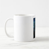 Black Cat Starry Night Van Gogh Cat Selfie Kaffeetasse (Links)