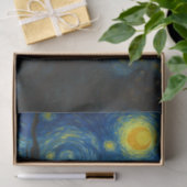 Black Cat Starry Night Van Gogh Cat Selfie Seidenpapier (Geschenk)