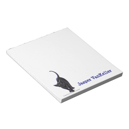 Black Cat Stationery Notizblock (angewinkelt)
