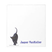 Black Cat Stationery Notizblock (Vorderseite)
