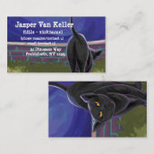 Black Cat Stationery Visitenkarte (Vorne/Hinten)