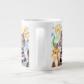 Black Cat Stil Herbst  Jumbo-Tasse (Rückseite)