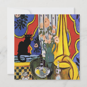 Black Cat Still Life Karte
