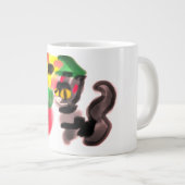 Black cat sunflowers  Jumbo-Tasse (Vorderseite Rechts)