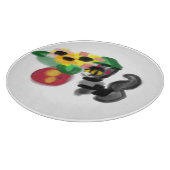 Black cat sunflowers  schneidebrett (Ecke)