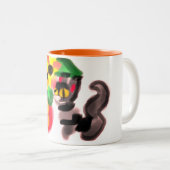 Black cat sunflowers  zweifarbige tasse (VorderseiteRechts)