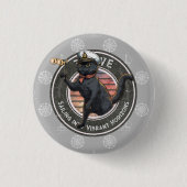 Black Cat Sunset: Eine Reise zu THRIVE Button (Vorderseite)