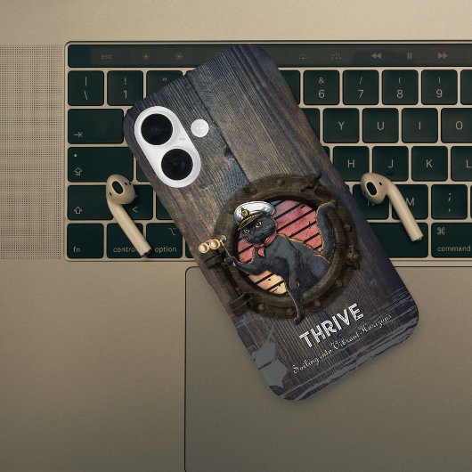Black Cat Sunset: Eine Reise zu THRIVE Case-Mate iPhone Hülle