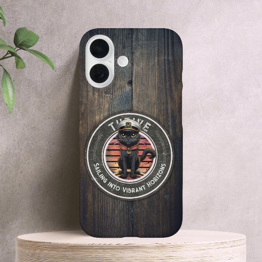 Black Cat Sunset: Eine Reise zu THRIVE Case-Mate iPhone Hülle