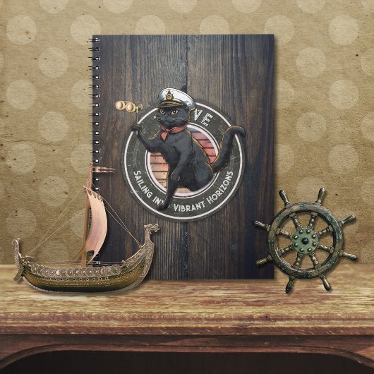 Black Cat Sunset: Eine Reise zu THRIVE Notizblock