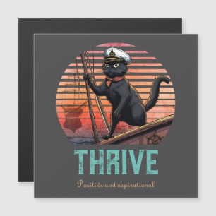 Black Cat Sunset: Eine Reise zur THRIVE Magnetkart Magnetkarte