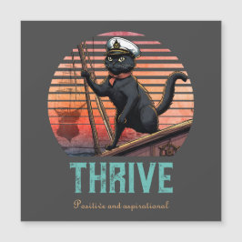 Black Cat Sunset: Eine Reise zur THRIVE Magnetkart Magnetkarte