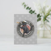 Black Cat Sunset: Eine Reise zur THRIVE Postkarte (Stehend Vorderseite)