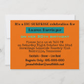 Black Cat Surprise Party laden Einladung (Rückseite)