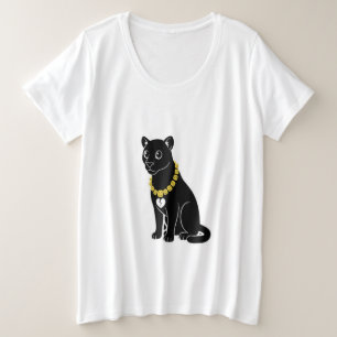Black Cat Swag Große Größe T-Shirt